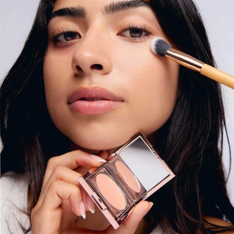 Velare CC Undereye Corrector with Brush - 12H Crease-Proof, Sweat Resistant Formula for Instant Dark Circle Blurring (01)